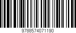 Código de barras (EAN, GTIN, SKU, ISBN): '9788574071190'