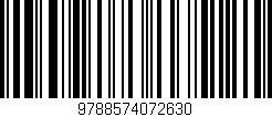 Código de barras (EAN, GTIN, SKU, ISBN): '9788574072630'