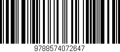 Código de barras (EAN, GTIN, SKU, ISBN): '9788574072647'