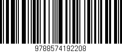 Código de barras (EAN, GTIN, SKU, ISBN): '9788574192208'