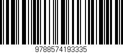 Código de barras (EAN, GTIN, SKU, ISBN): '9788574193335'