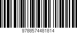 Código de barras (EAN, GTIN, SKU, ISBN): '9788574481814'