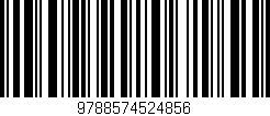 Código de barras (EAN, GTIN, SKU, ISBN): '9788574524856'