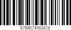 Código de barras (EAN, GTIN, SKU, ISBN): '9788574582818'