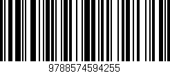 Código de barras (EAN, GTIN, SKU, ISBN): '9788574594255'