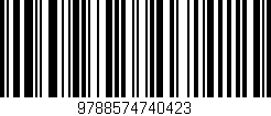 Código de barras (EAN, GTIN, SKU, ISBN): '9788574740423'