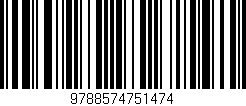 Código de barras (EAN, GTIN, SKU, ISBN): '9788574751474'