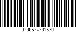 Código de barras (EAN, GTIN, SKU, ISBN): '9788574781570'