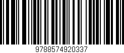 Código de barras (EAN, GTIN, SKU, ISBN): '9788574920337'