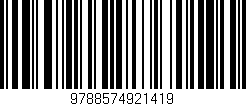 Código de barras (EAN, GTIN, SKU, ISBN): '9788574921419'