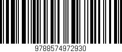 Código de barras (EAN, GTIN, SKU, ISBN): '9788574972930'