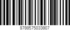 Código de barras (EAN, GTIN, SKU, ISBN): '9788575033807'