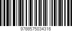 Código de barras (EAN, GTIN, SKU, ISBN): '9788575034316'