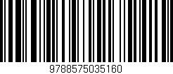 Código de barras (EAN, GTIN, SKU, ISBN): '9788575035160'