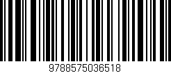 Código de barras (EAN, GTIN, SKU, ISBN): '9788575036518'
