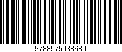 Código de barras (EAN, GTIN, SKU, ISBN): '9788575038680'
