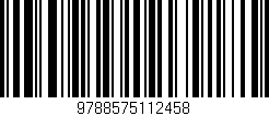 Código de barras (EAN, GTIN, SKU, ISBN): '9788575112458'