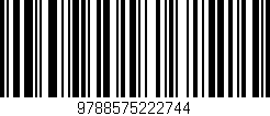 Código de barras (EAN, GTIN, SKU, ISBN): '9788575222744'