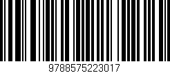 Código de barras (EAN, GTIN, SKU, ISBN): '9788575223017'