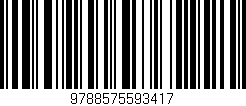 Código de barras (EAN, GTIN, SKU, ISBN): '9788575593417'