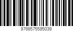 Código de barras (EAN, GTIN, SKU, ISBN): '9788575595039'