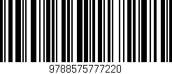 Código de barras (EAN, GTIN, SKU, ISBN): '9788575777220'
