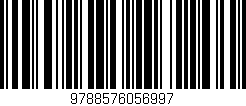 Código de barras (EAN, GTIN, SKU, ISBN): '9788576056997'