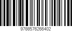 Código de barras (EAN, GTIN, SKU, ISBN): '9788576266402'