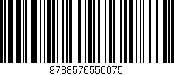 Código de barras (EAN, GTIN, SKU, ISBN): '9788576550075'