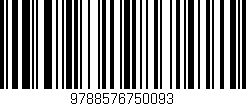 Código de barras (EAN, GTIN, SKU, ISBN): '9788576750093'