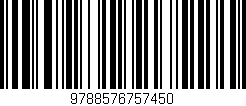 Código de barras (EAN, GTIN, SKU, ISBN): '9788576757450'