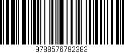 Código de barras (EAN, GTIN, SKU, ISBN): '9788576792383'