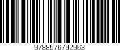 Código de barras (EAN, GTIN, SKU, ISBN): '9788576792963'