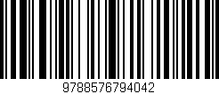 Código de barras (EAN, GTIN, SKU, ISBN): '9788576794042'