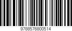 Código de barras (EAN, GTIN, SKU, ISBN): '9788576800514'