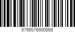 Código de barras (EAN, GTIN, SKU, ISBN): '9788576800668'