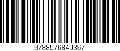 Código de barras (EAN, GTIN, SKU, ISBN): '9788576840367'