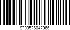 Código de barras (EAN, GTIN, SKU, ISBN): '9788576847366'