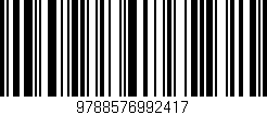 Código de barras (EAN, GTIN, SKU, ISBN): '9788576992417'