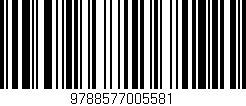 Código de barras (EAN, GTIN, SKU, ISBN): '9788577005581'
