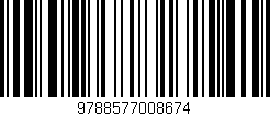 Código de barras (EAN, GTIN, SKU, ISBN): '9788577008674'