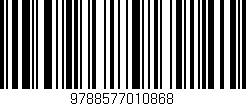 Código de barras (EAN, GTIN, SKU, ISBN): '9788577010868'
