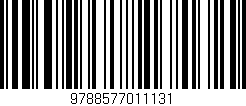 Código de barras (EAN, GTIN, SKU, ISBN): '9788577011131'