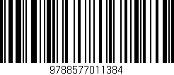 Código de barras (EAN, GTIN, SKU, ISBN): '9788577011384'