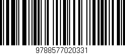Código de barras (EAN, GTIN, SKU, ISBN): '9788577020331'