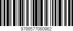 Código de barras (EAN, GTIN, SKU, ISBN): '9788577060962'