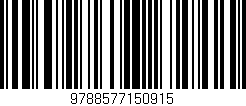 Código de barras (EAN, GTIN, SKU, ISBN): '9788577150915'