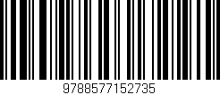 Código de barras (EAN, GTIN, SKU, ISBN): '9788577152735'