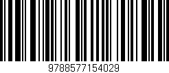 Código de barras (EAN, GTIN, SKU, ISBN): '9788577154029'