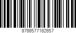 Código de barras (EAN, GTIN, SKU, ISBN): '9788577182657'